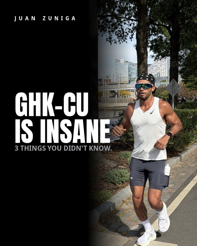 Instagram post by Juan C. Zuniga Jr.: GHK-CU is insane: 3 things you didn't know about the copper peptide